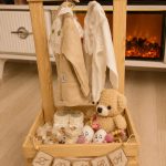 Happynest Boutique Ahşap Stant Kırk Uçurma Sepeti